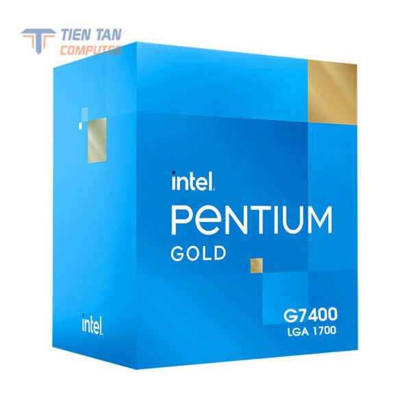 CPU Intel Pentium Gold G7400 (3.7GHz, 2 nhân 4 luồng, 6MB Cache, 46W) - Socket Intel LGA 1700)