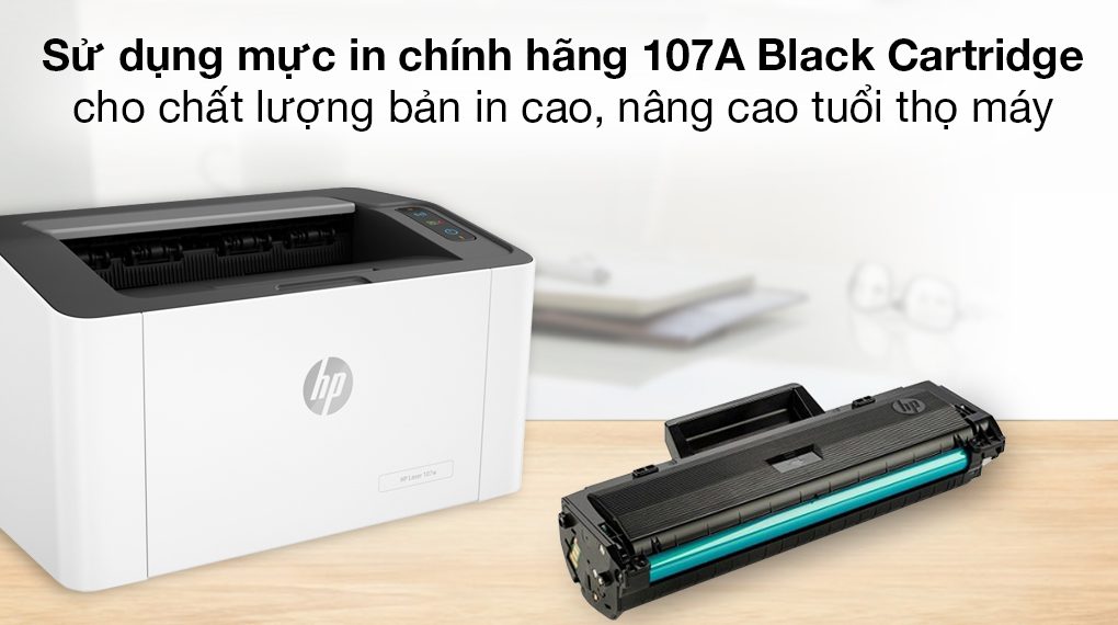 Hộp mực máy in HP Laser trắng đen 107w Wifi 4ZB78A chính hãng